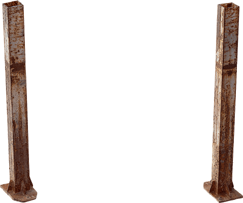 مدل سه بعدی آهن زنگ زده قدیمی1