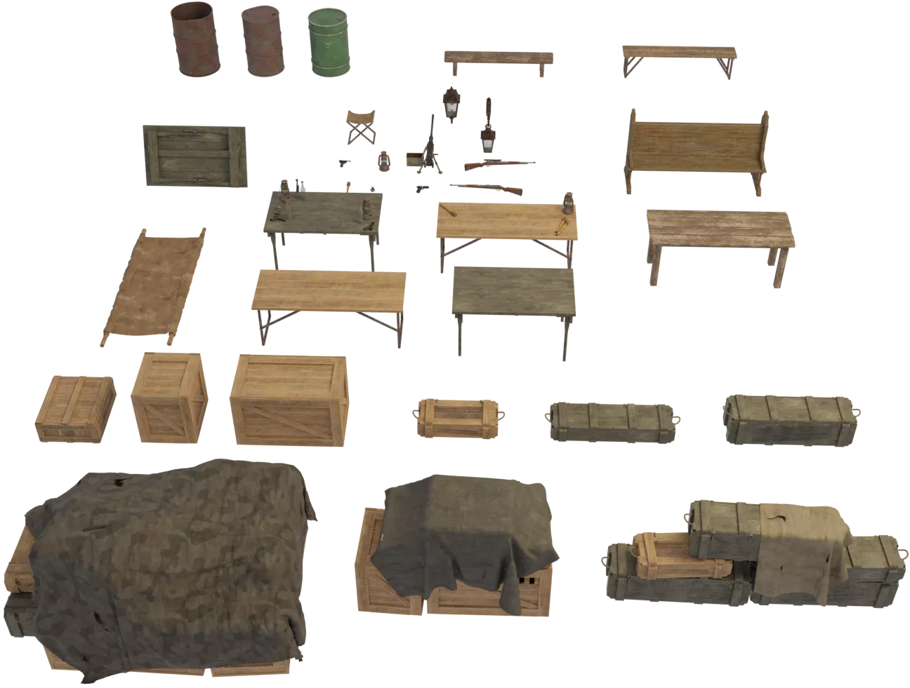 دانلود مدل سه بعدی جنگ جهانی25Kitbash