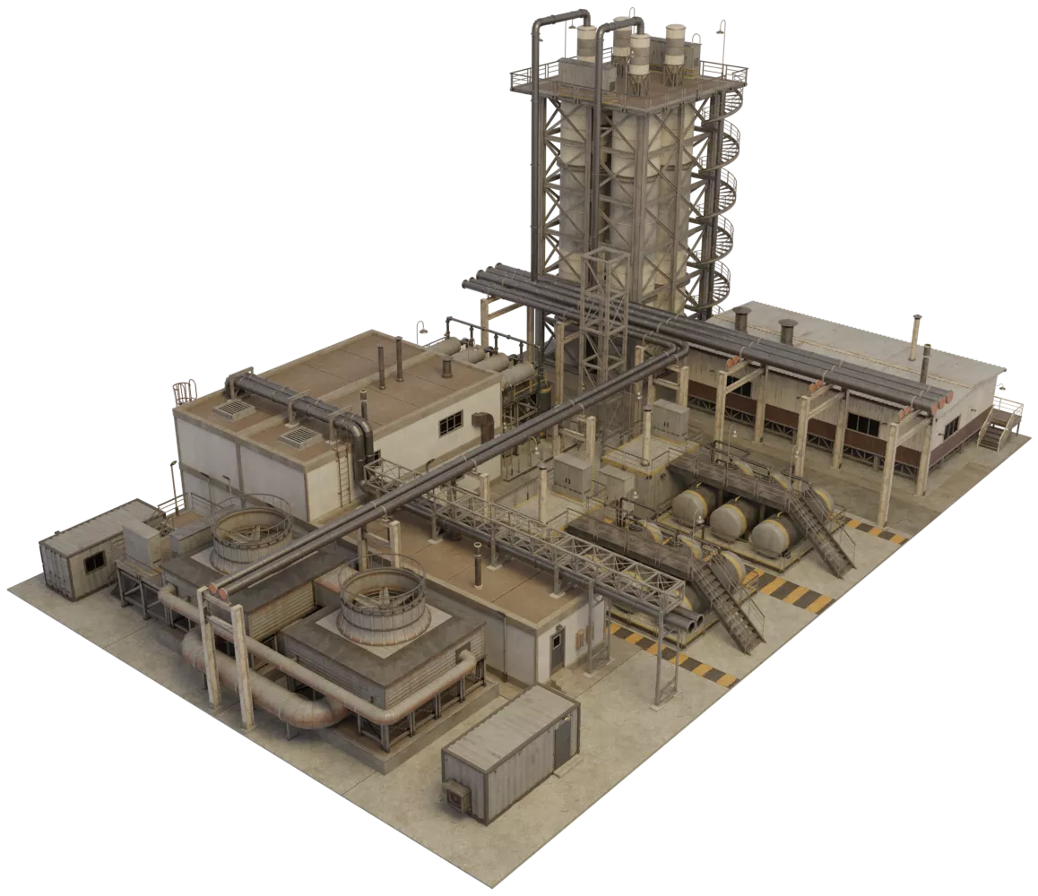دانلود مدل سه بعدی پالایشگاه31Kitbash