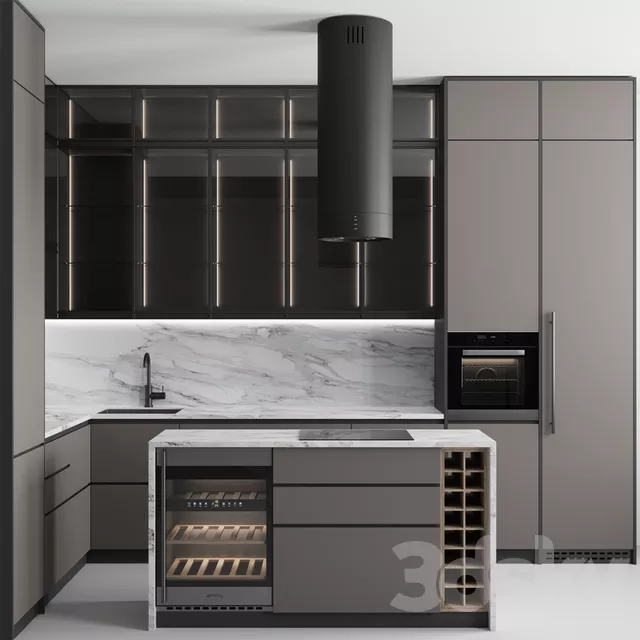 Modern_Kitchen_No_317_3M8Y دانلود مدل سه بعدی کابینت12